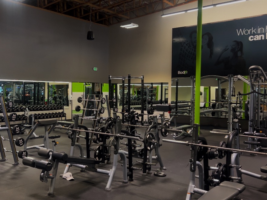 State-of-the-art strength training equipment at Bodifi Gym in Idaho Falls. Featuring advanced weight machines, free weights, and resistance training tools, perfect for building muscle and improving fitness