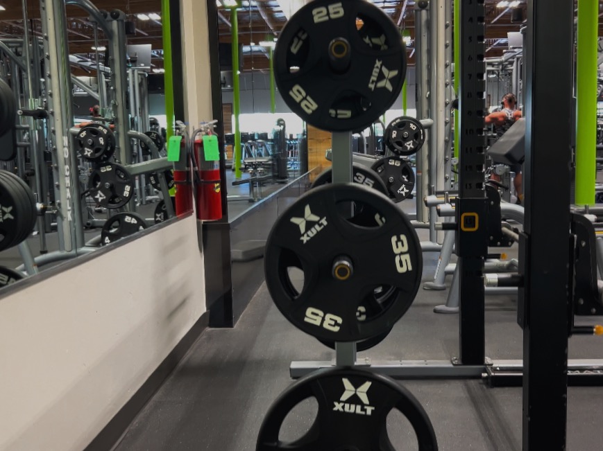 State-of-the-art weight plates equipment at Bodifi Gym in Idaho Falls. Featuring advanced weight machines, free weights, and resistance training tools, perfect for building muscle and improving fitness