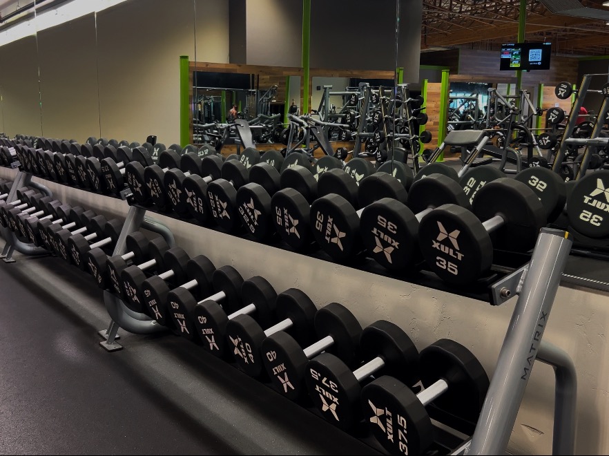 State-of-the-art dumbbell equipment at Bodifi Gym in Idaho Falls. Featuring advanced weight machines, free weights, and resistance training tools, perfect for building muscle and improving fitness